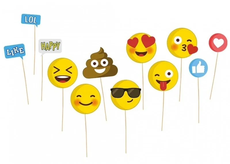 12 accessori per foto social emoticon