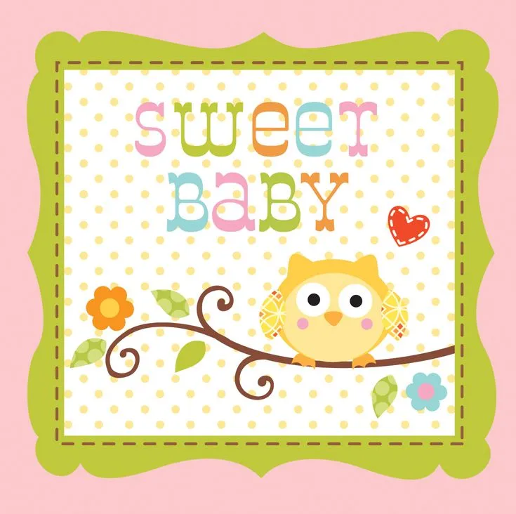 16 tovaglioli baby shower Woodland rosa 25 cm