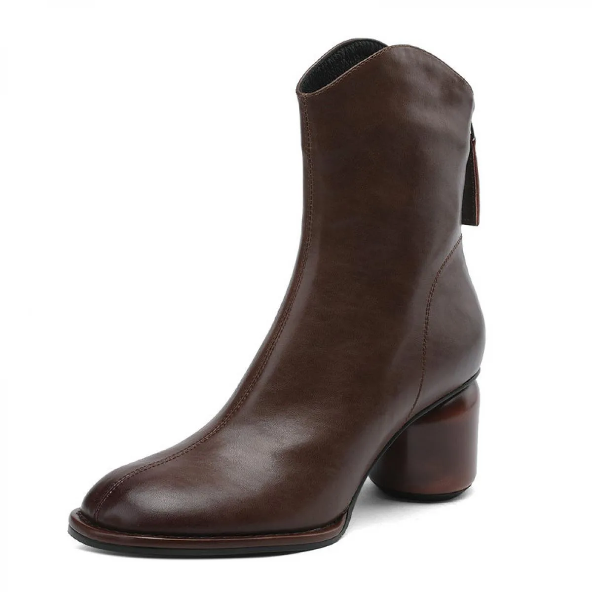 2024 Primavera Autunno Genuino Stivaletti da donna in pelle Décolleté con tacco alto Décolleté Scarpe da sera da donna Taglia 34