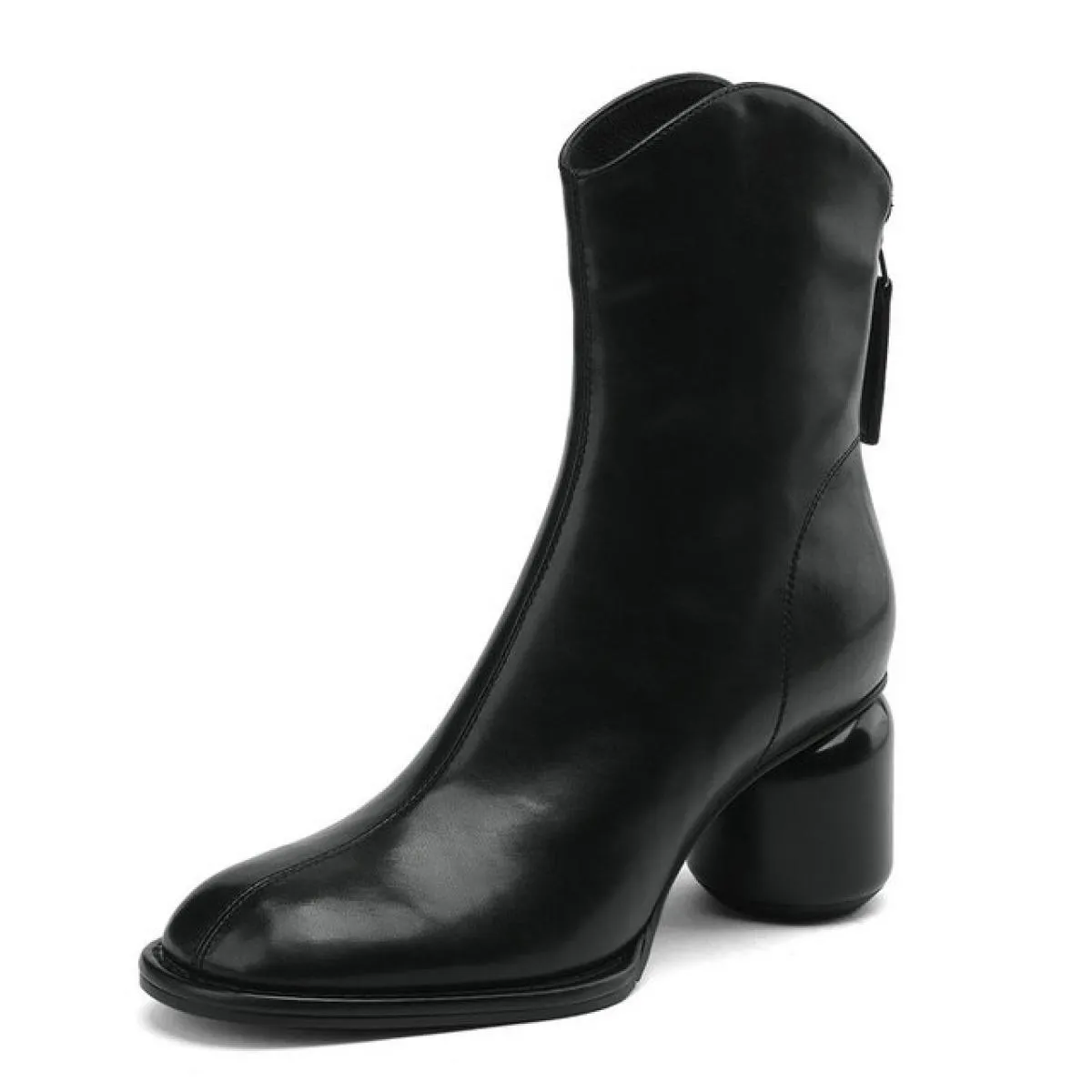 2024 Primavera Autunno Genuino Stivaletti da donna in pelle Décolleté con tacco alto Décolleté Scarpe da sera da donna Taglia 34