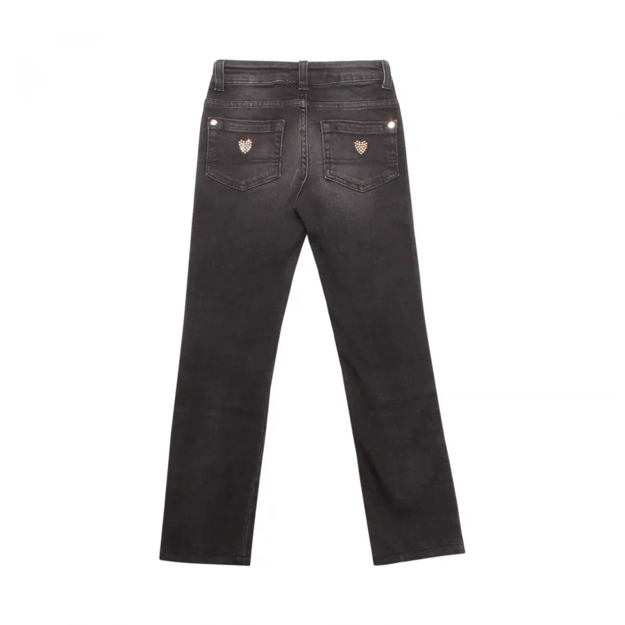 4021AQ jeans bimba TWIN-SET kid denim jegging black