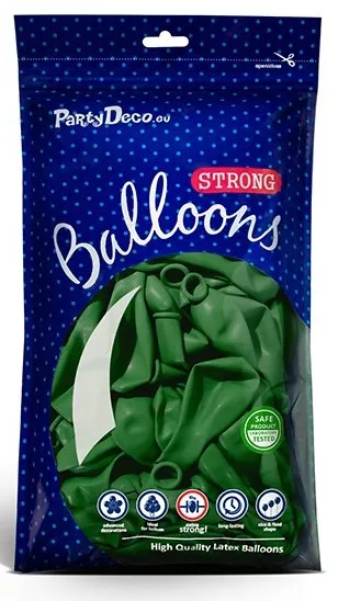 50 palloncini verde smeraldo 30cm