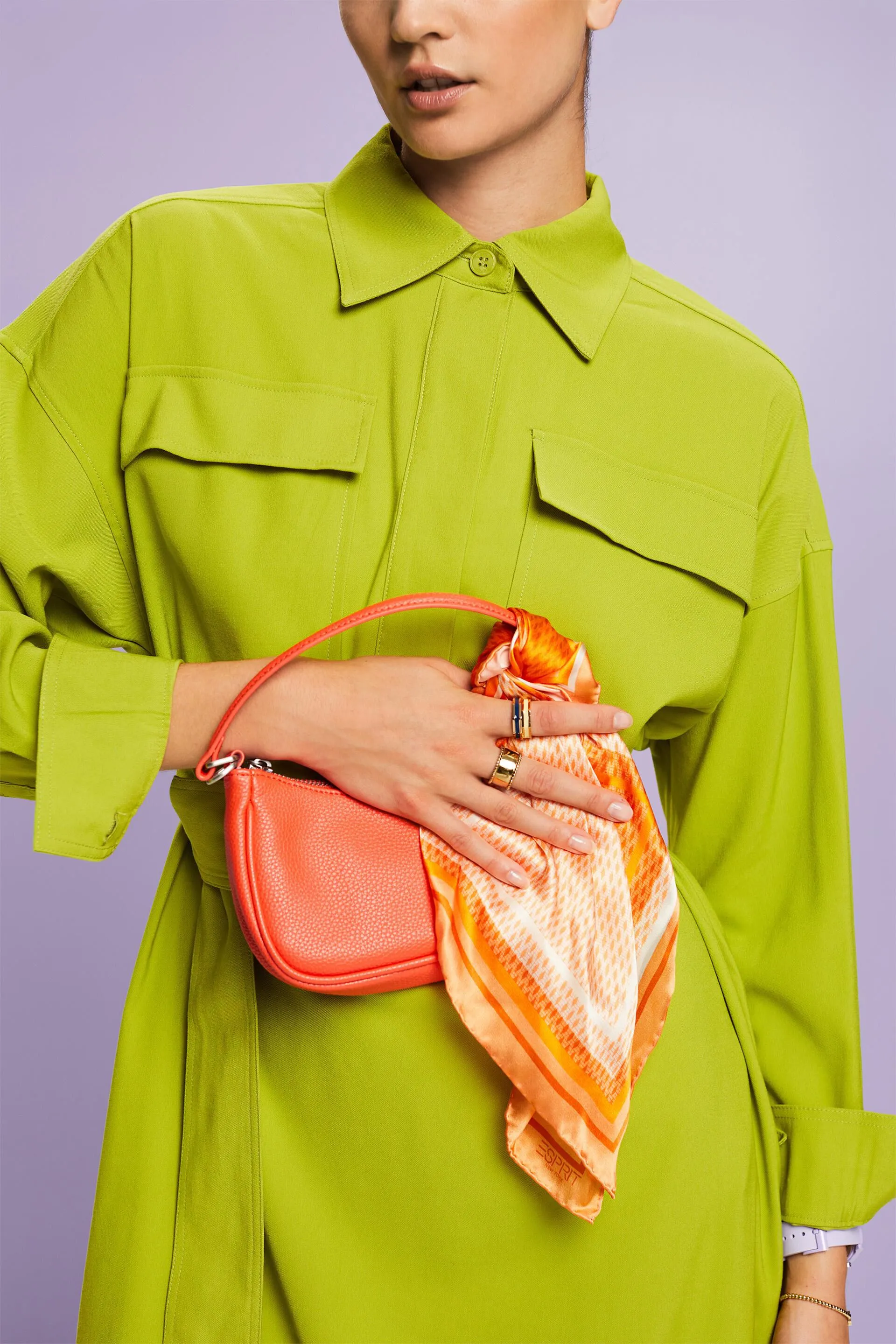 Abito camicia midi oversize