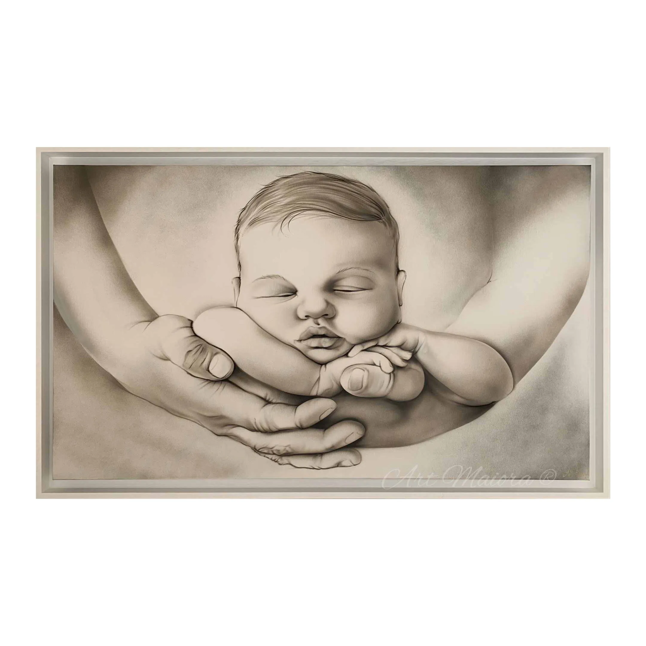 Art Maiora  Quadro moderno dipinto a mano per camera da letto "Dreamer" 110x65