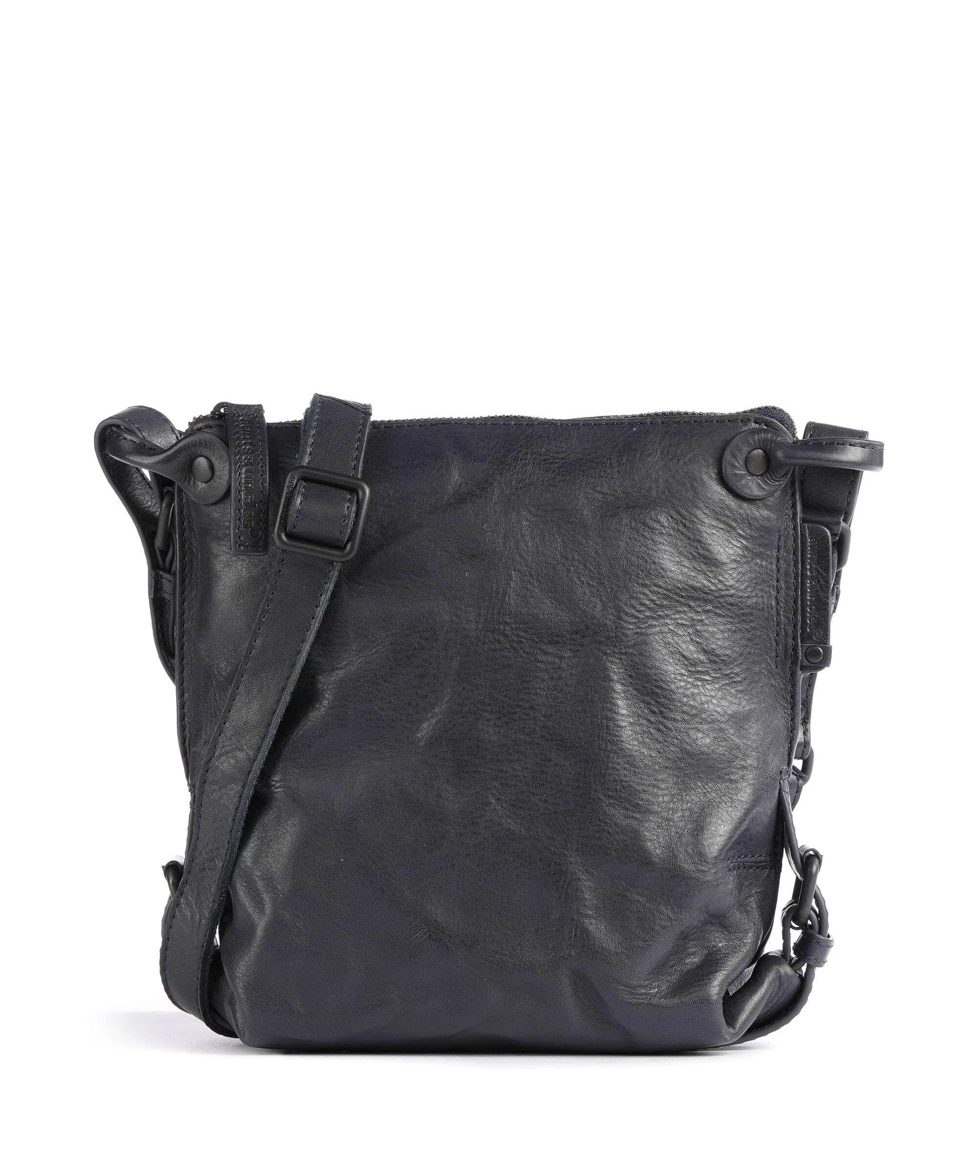 Aunts & Uncles Grandma's Luxury Club Mrs. Chocolate Cookie Borsa a tracolla pelle di vacchetta grana blu scuro  