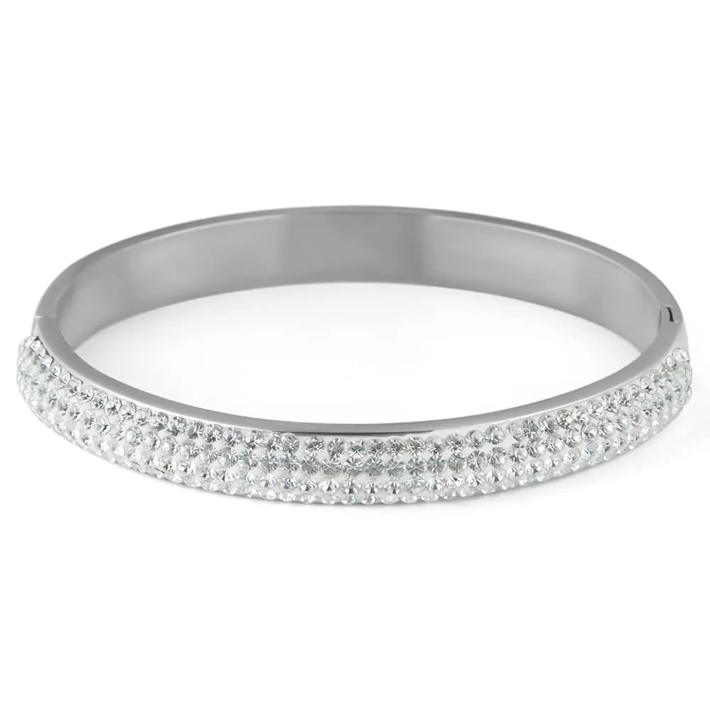 Bangle Lady Phantasya Acciaio Cristallo Bianco 1670574