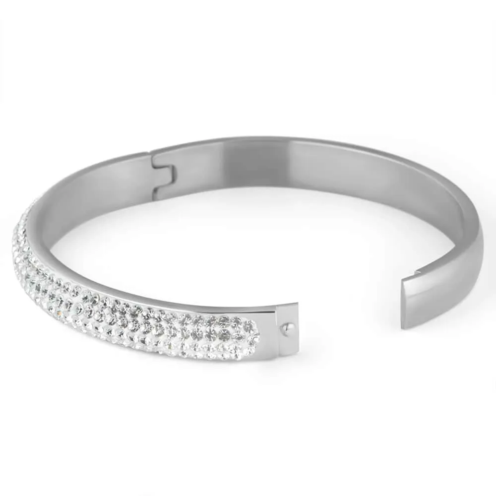 Bangle Lady Phantasya Acciaio Cristallo Bianco 1670574