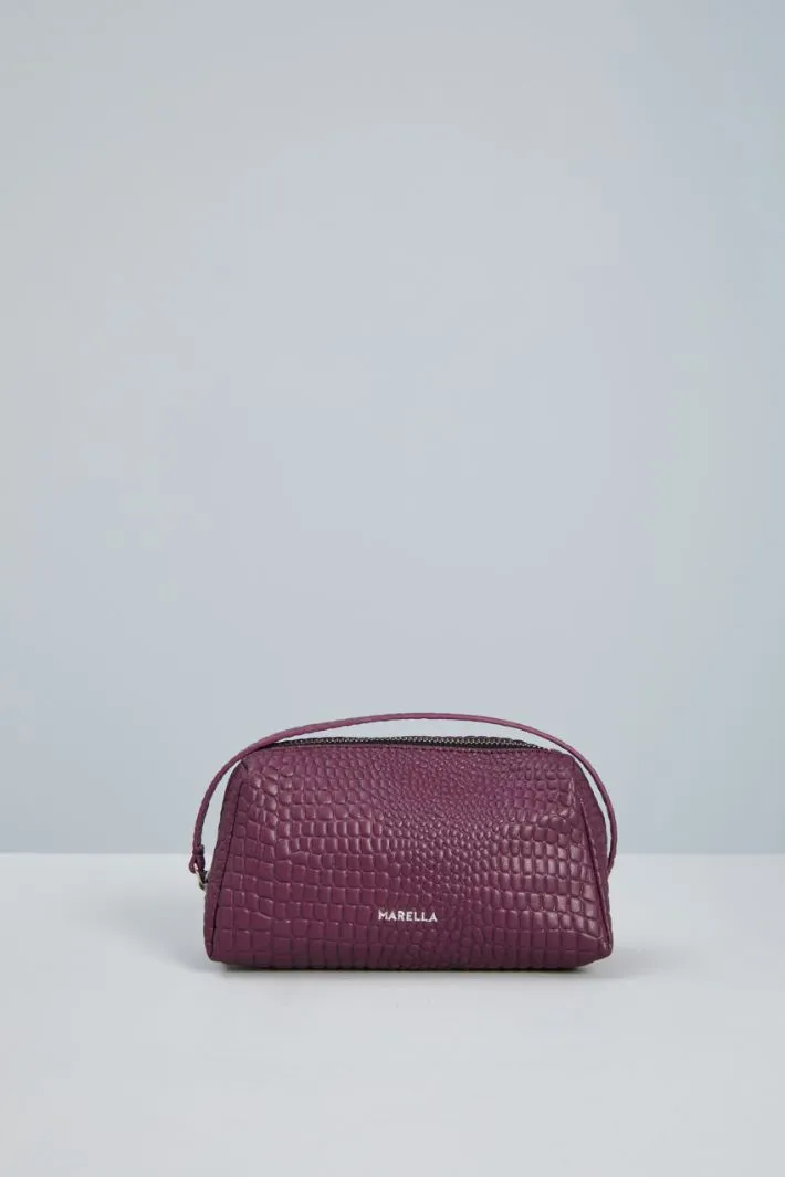 Beauty case in pelle