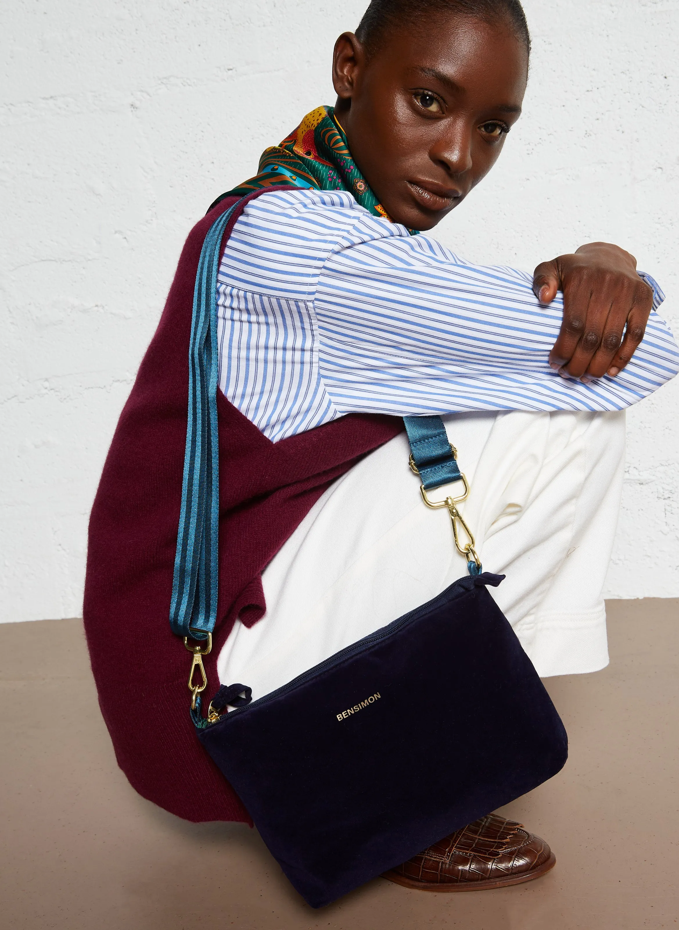  BENSIMON   MANSFIELD - Borsa a tracolla | Blu