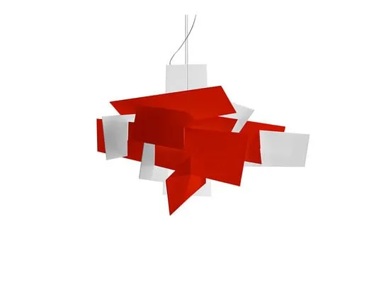 Big Bang Lampada a Sospensione Rosso R7s 10m - Foscarini | Acquista online