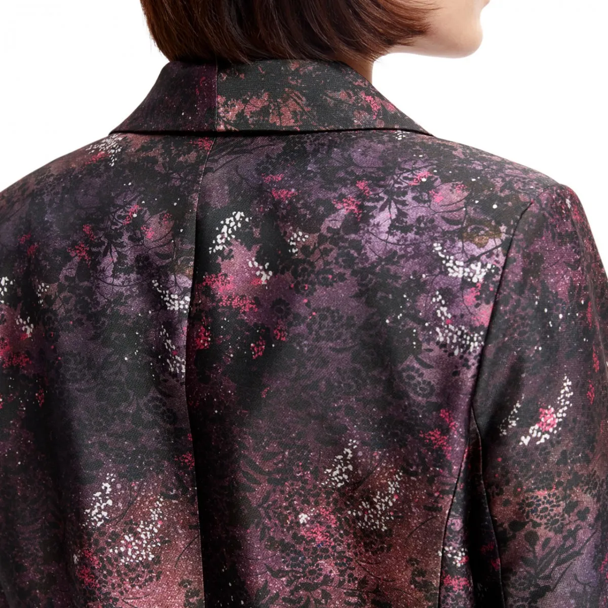 Blazer Lungo Con Stampa