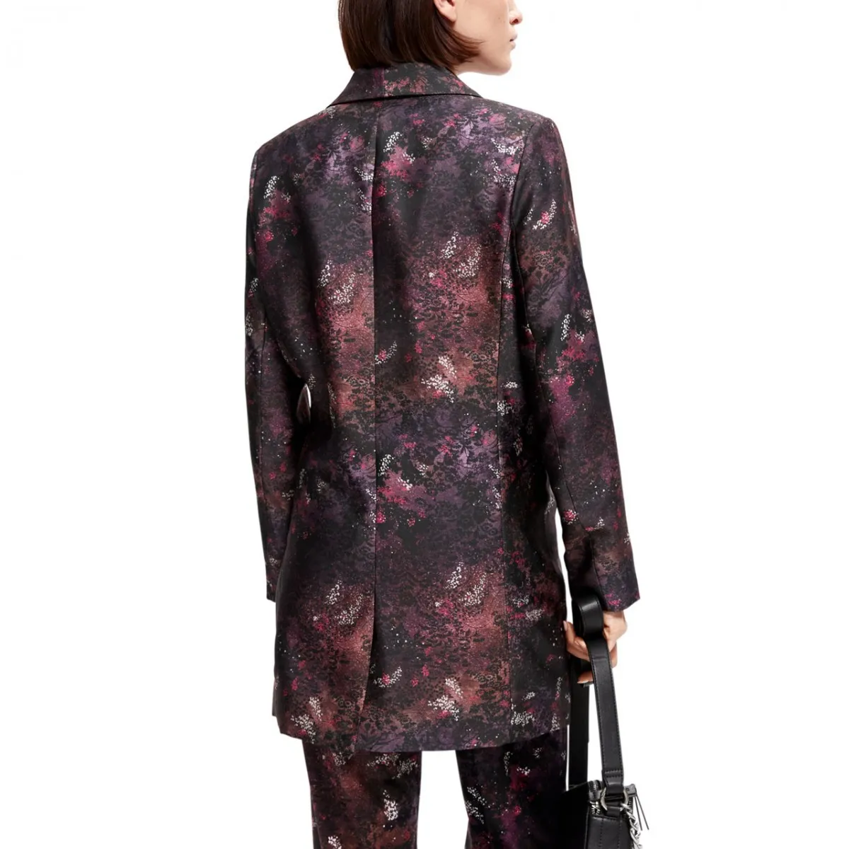 Blazer Lungo Con Stampa