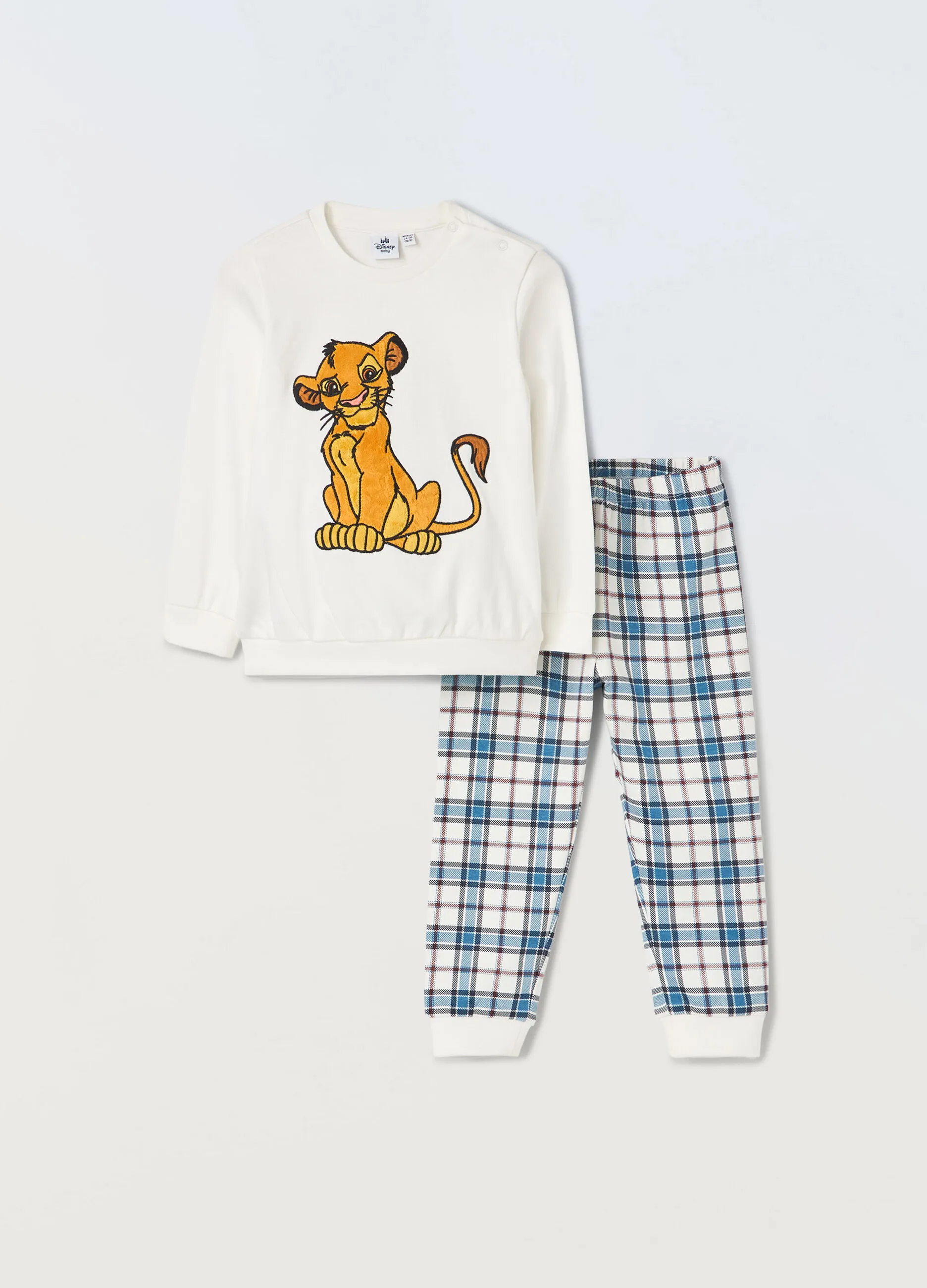 BLUKIDS  Pigiama lungo in interlock di puro cotone neonato