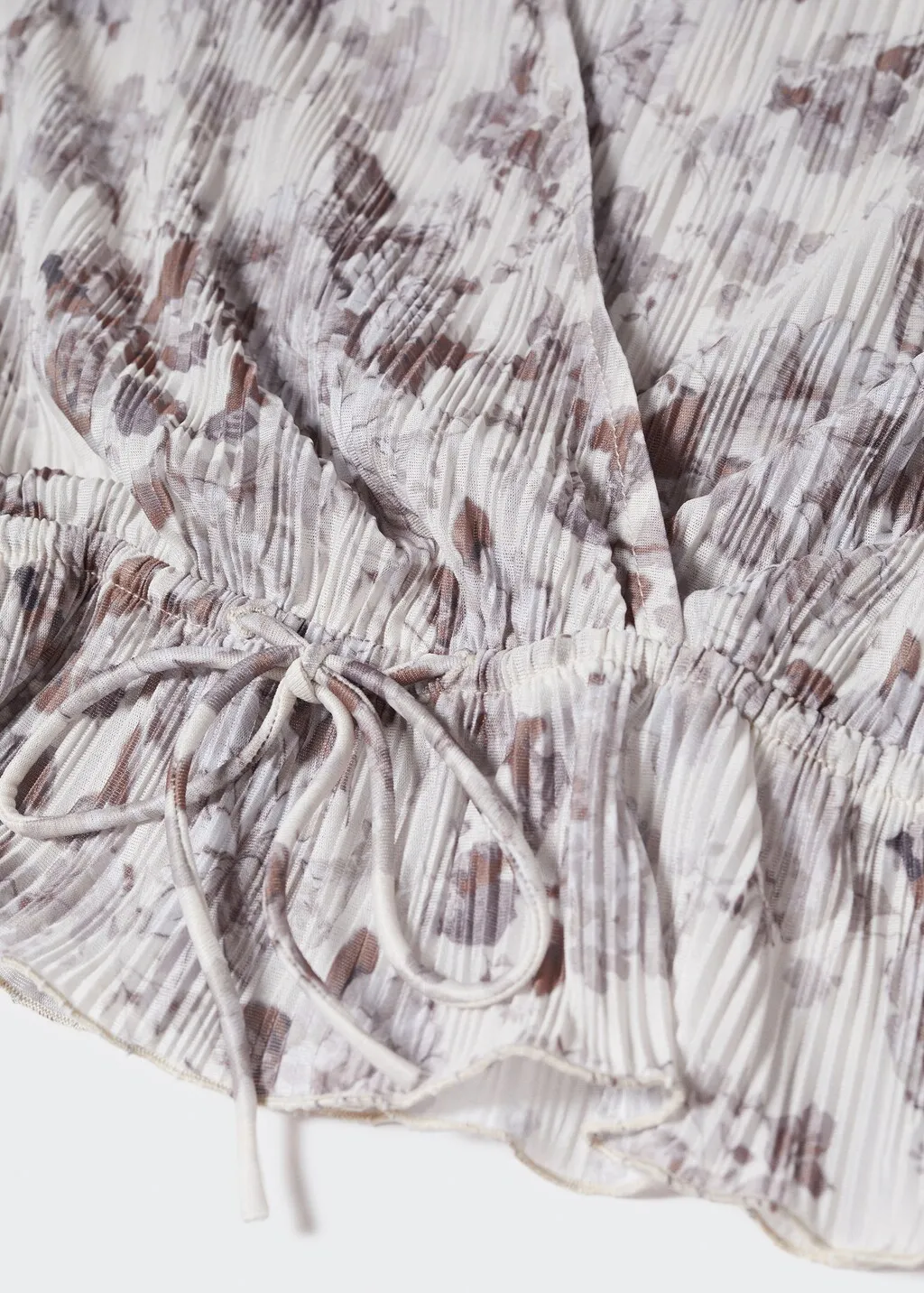 Blusa plissettata fiori
