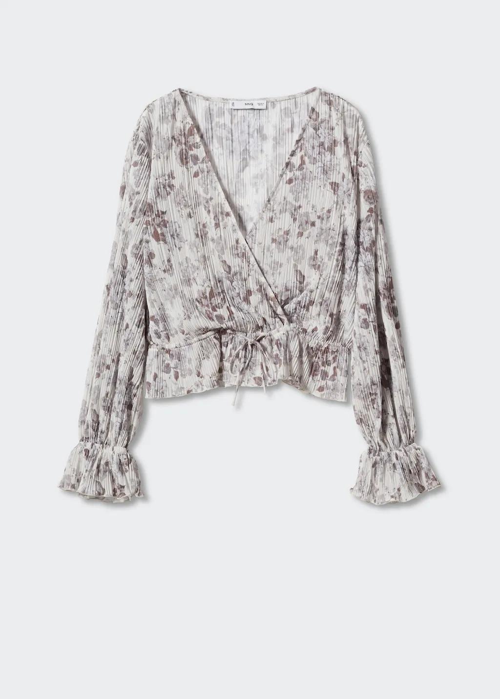 Blusa plissettata fiori