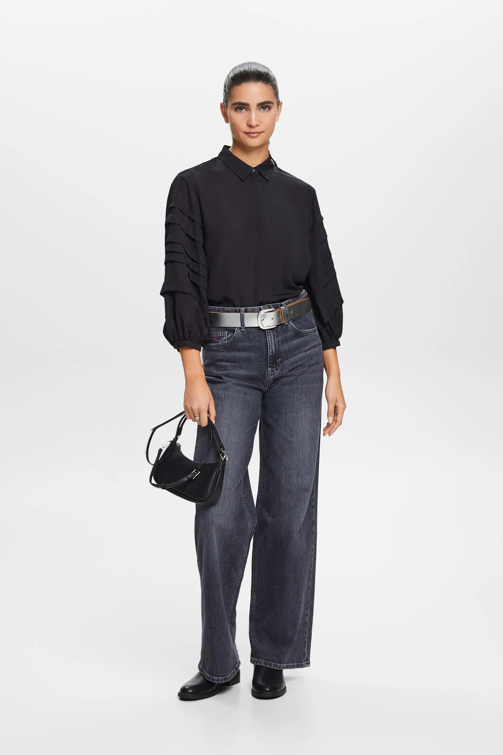 Blusa plissettata