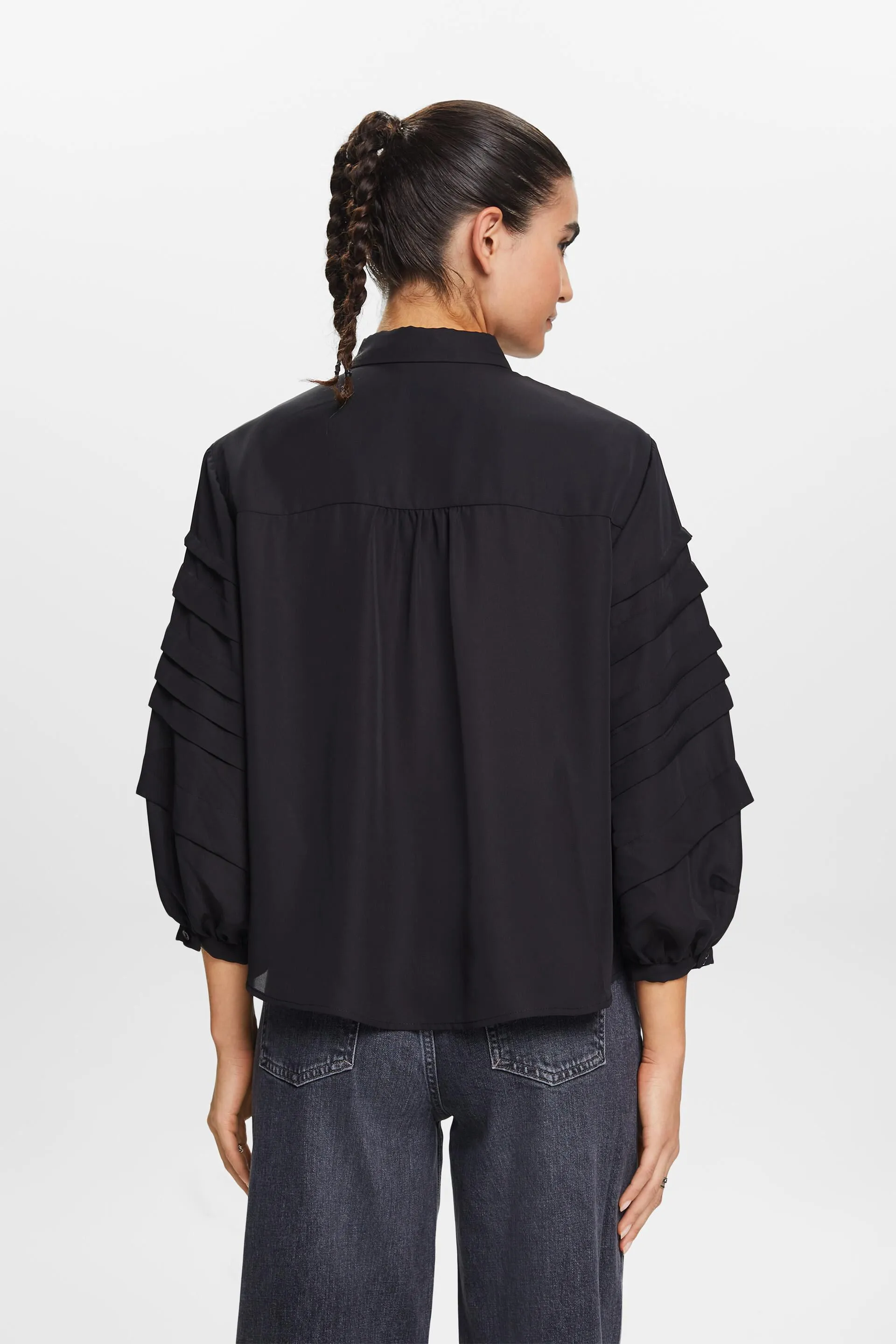 Blusa plissettata