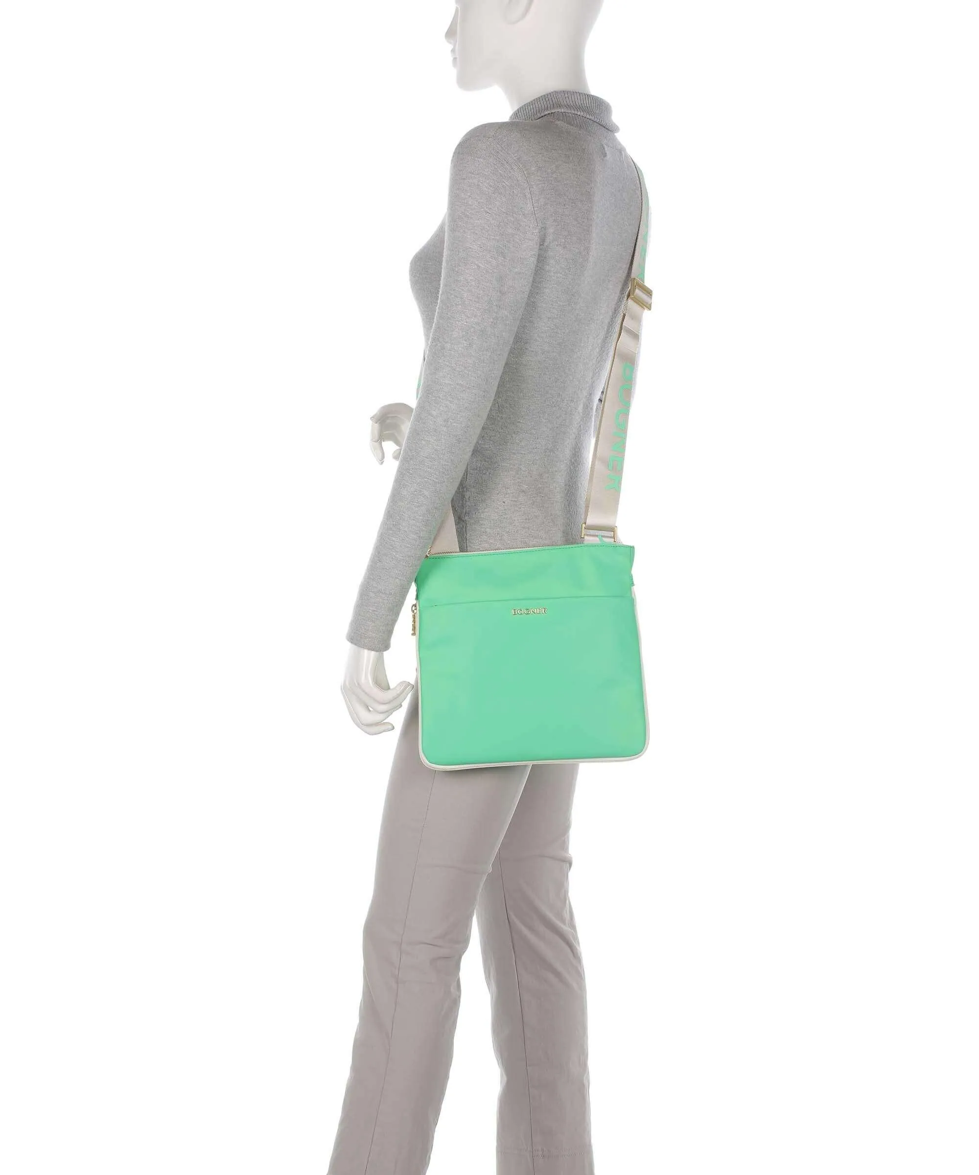  Bogner Klosters Neve Serena Borsa a spalla nylon verde  