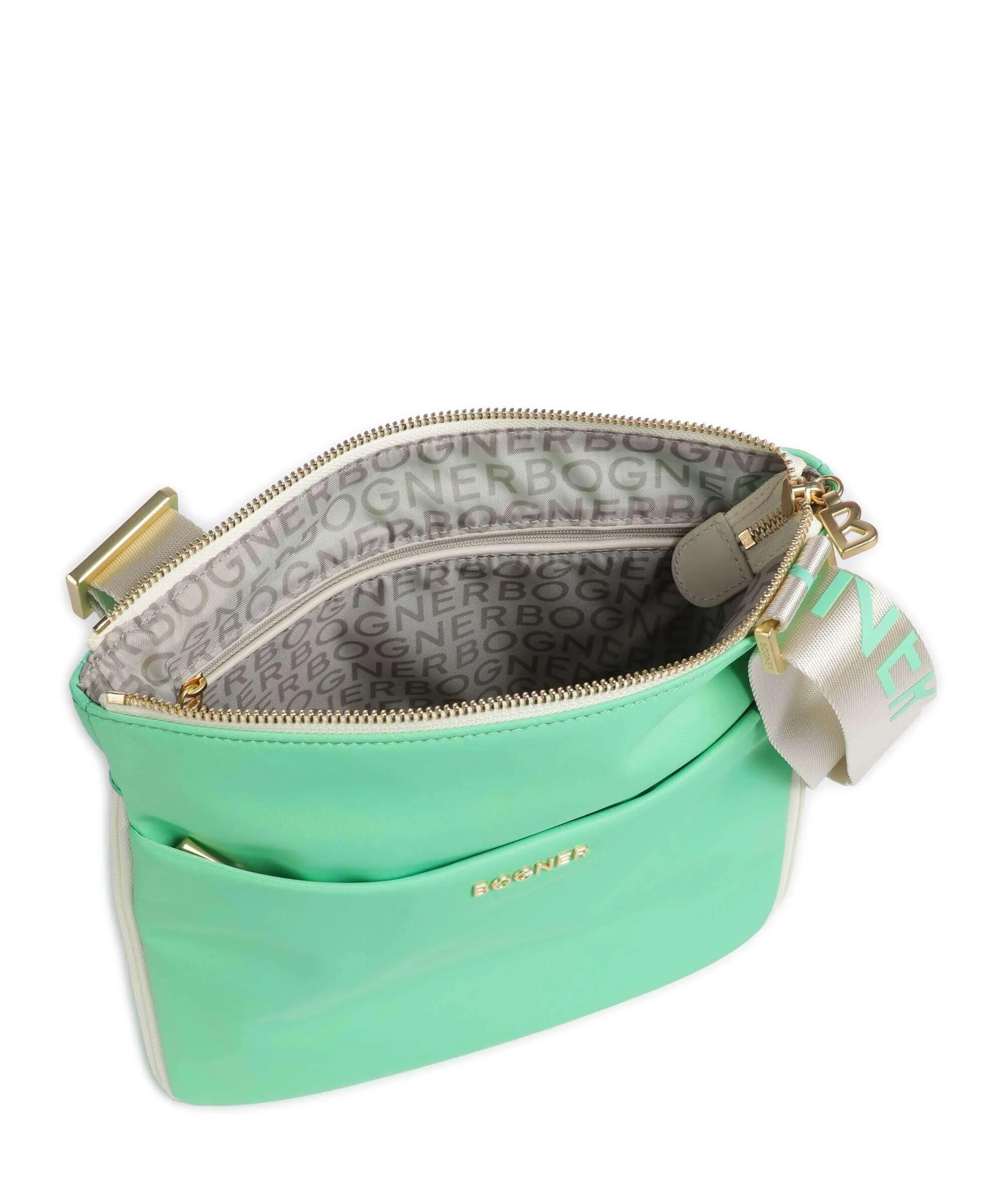  Bogner Klosters Neve Serena Borsa a spalla nylon verde  