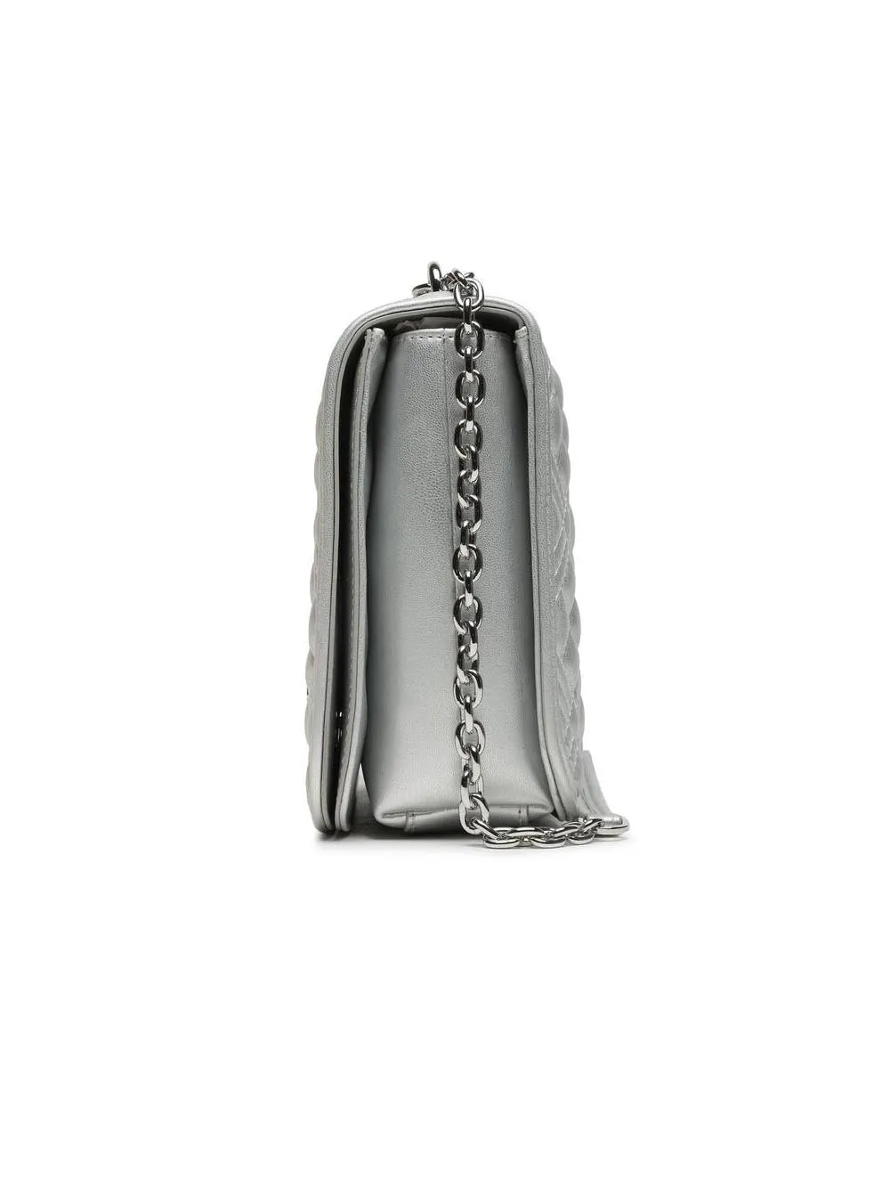 Borsa Quilted Pu - Argento