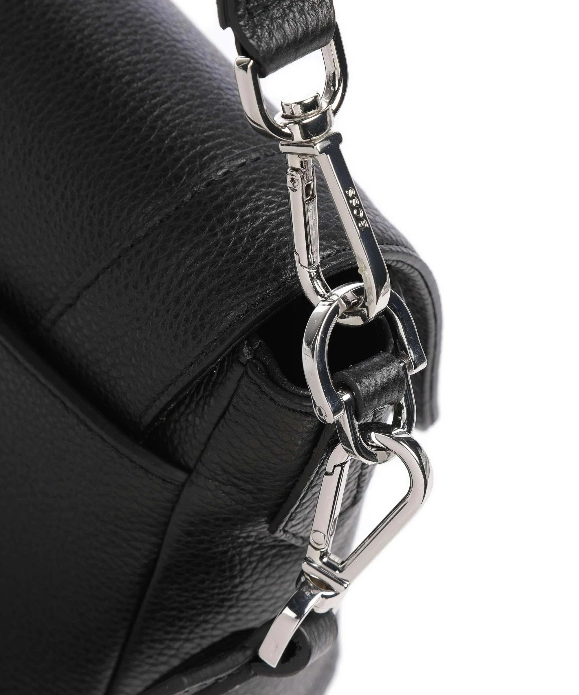  BOSS Ivy Borsa a spalla pelle di vacchetta grana nero  