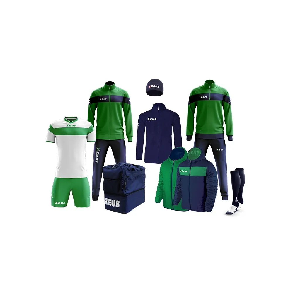 BOX APOLLO COMPLETO 8 PEZZI COLORE BLU/VERDE ZEUS SPORT