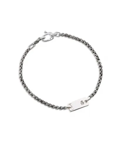 Bracciale Le Bebè per i Papà - i Valori - piastrina in oro bianco con bimba