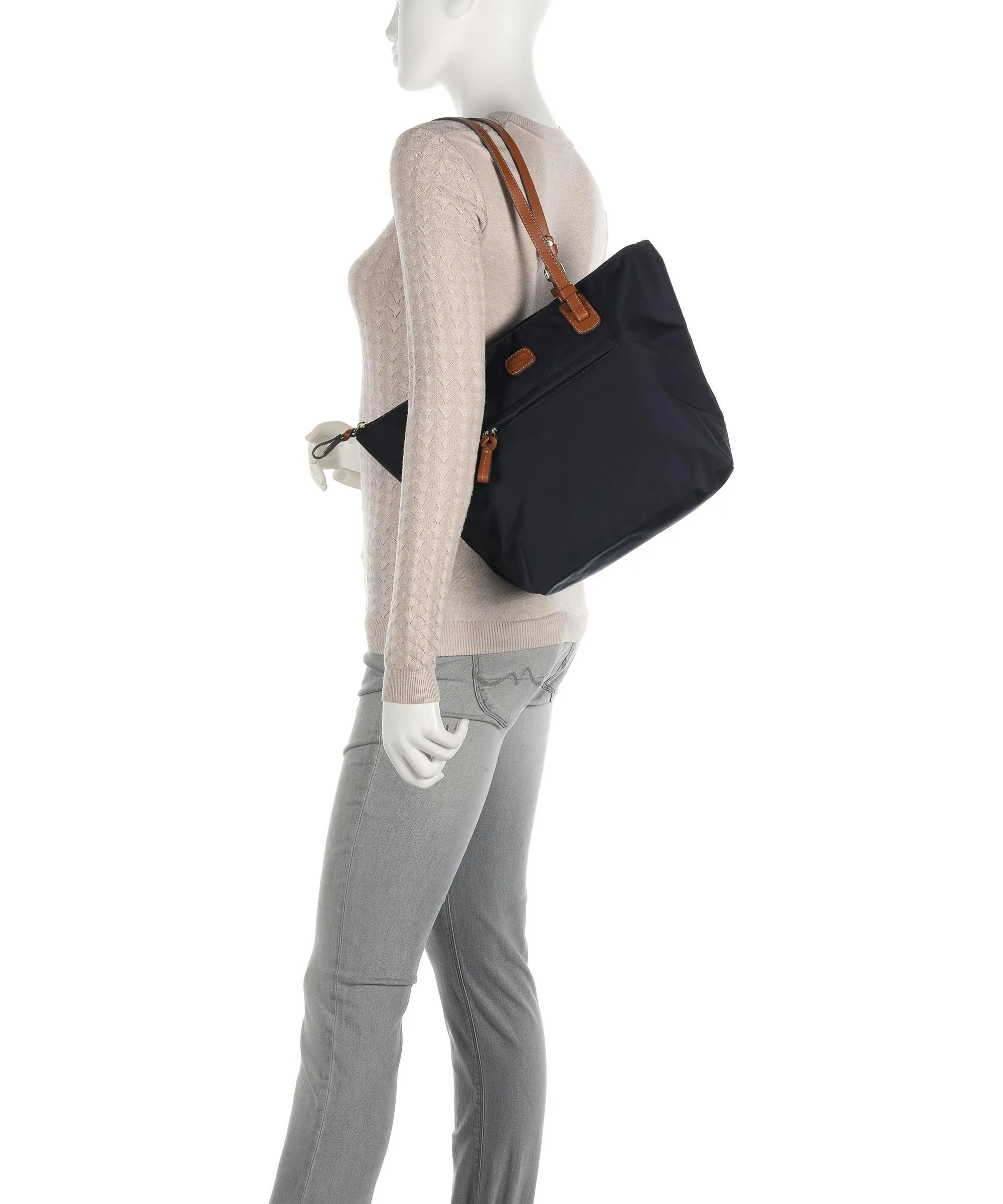  Brics X-Collection Borsa shopper nylon riciclato navy  