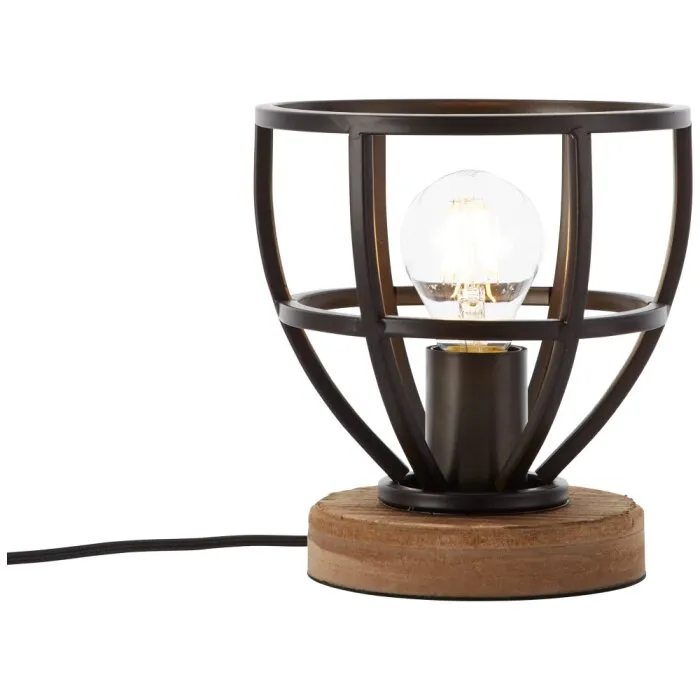 Brilliant Matrix Lampada da Tavolo Nero, 1-Luce