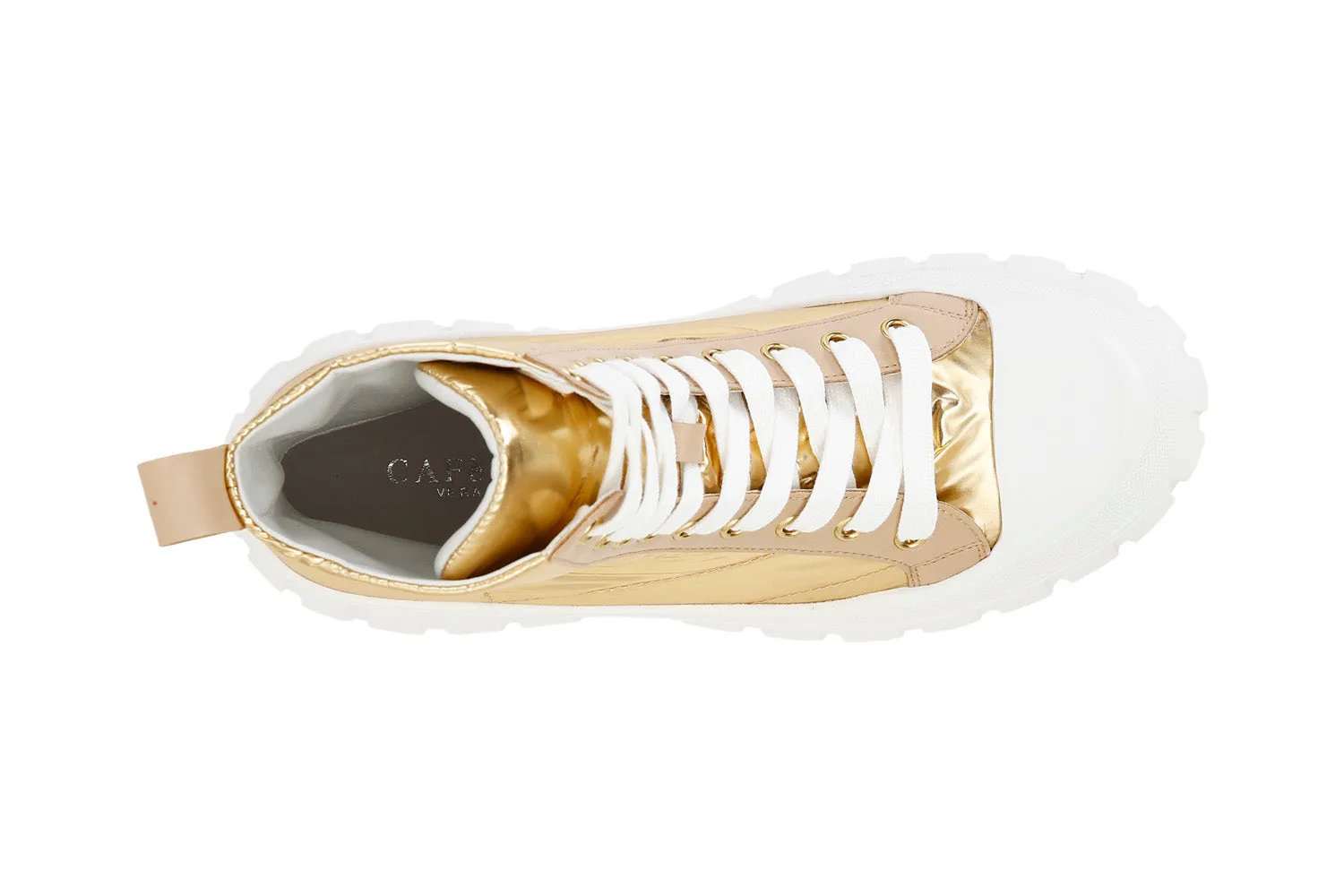 CafèNoir sneakers stringate alte tomaia tessuto