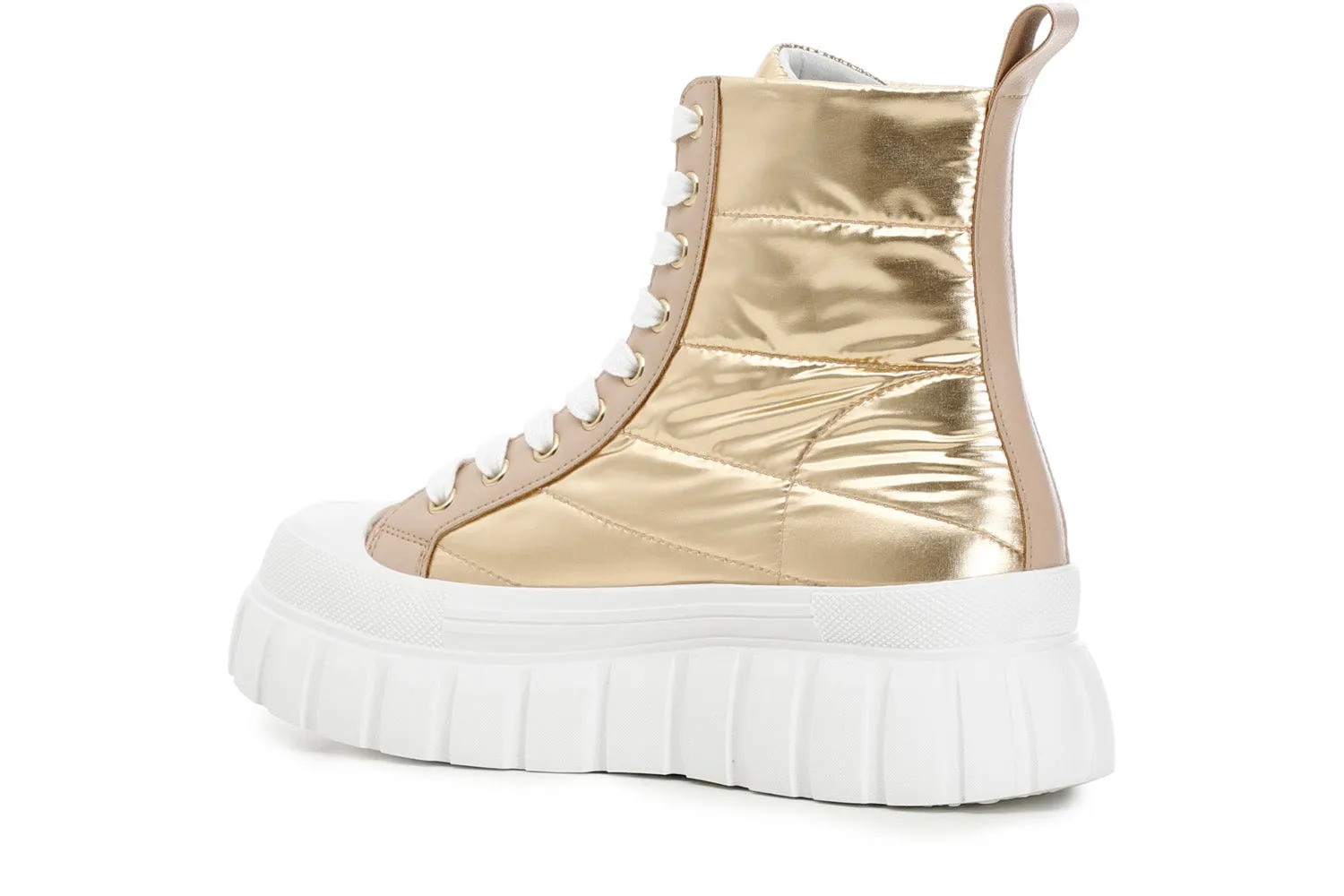 CafèNoir sneakers stringate alte tomaia tessuto