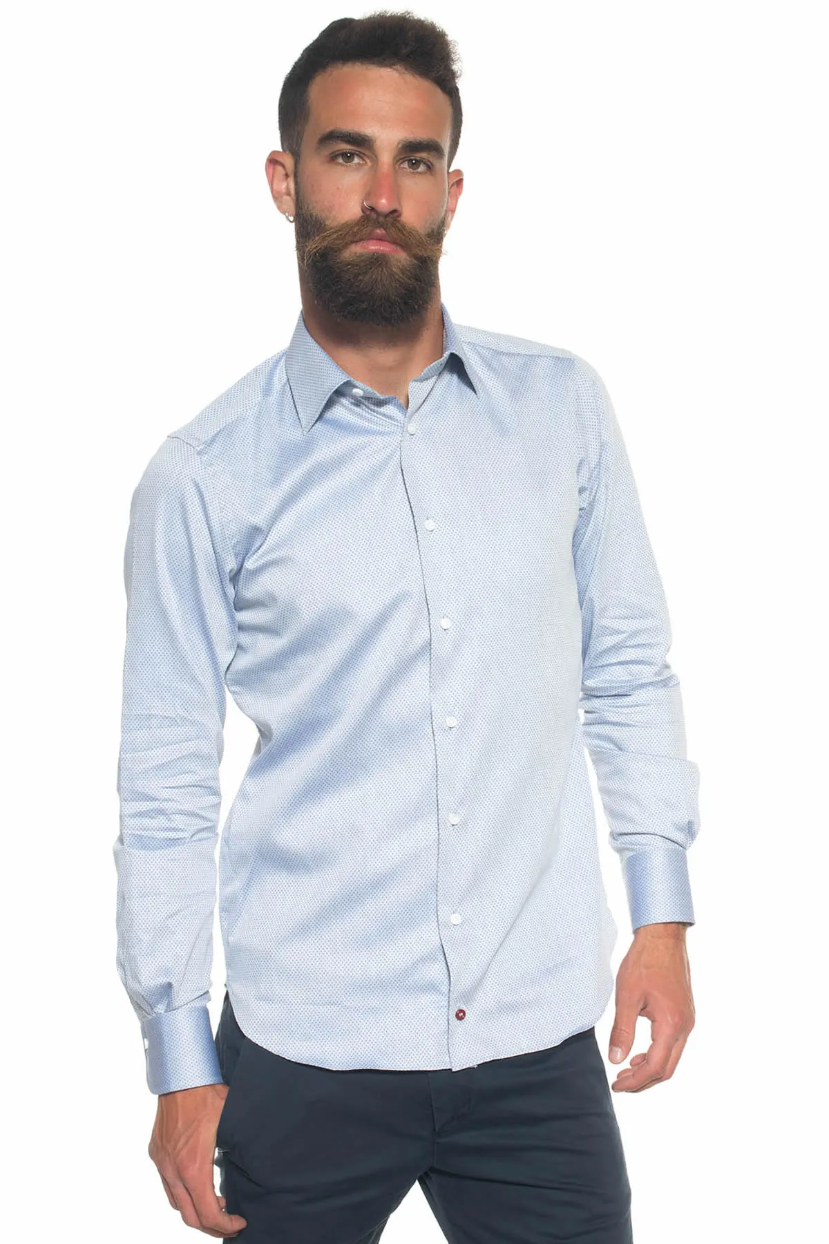 Camicia classica da uomo Grigio Carrel Uomo