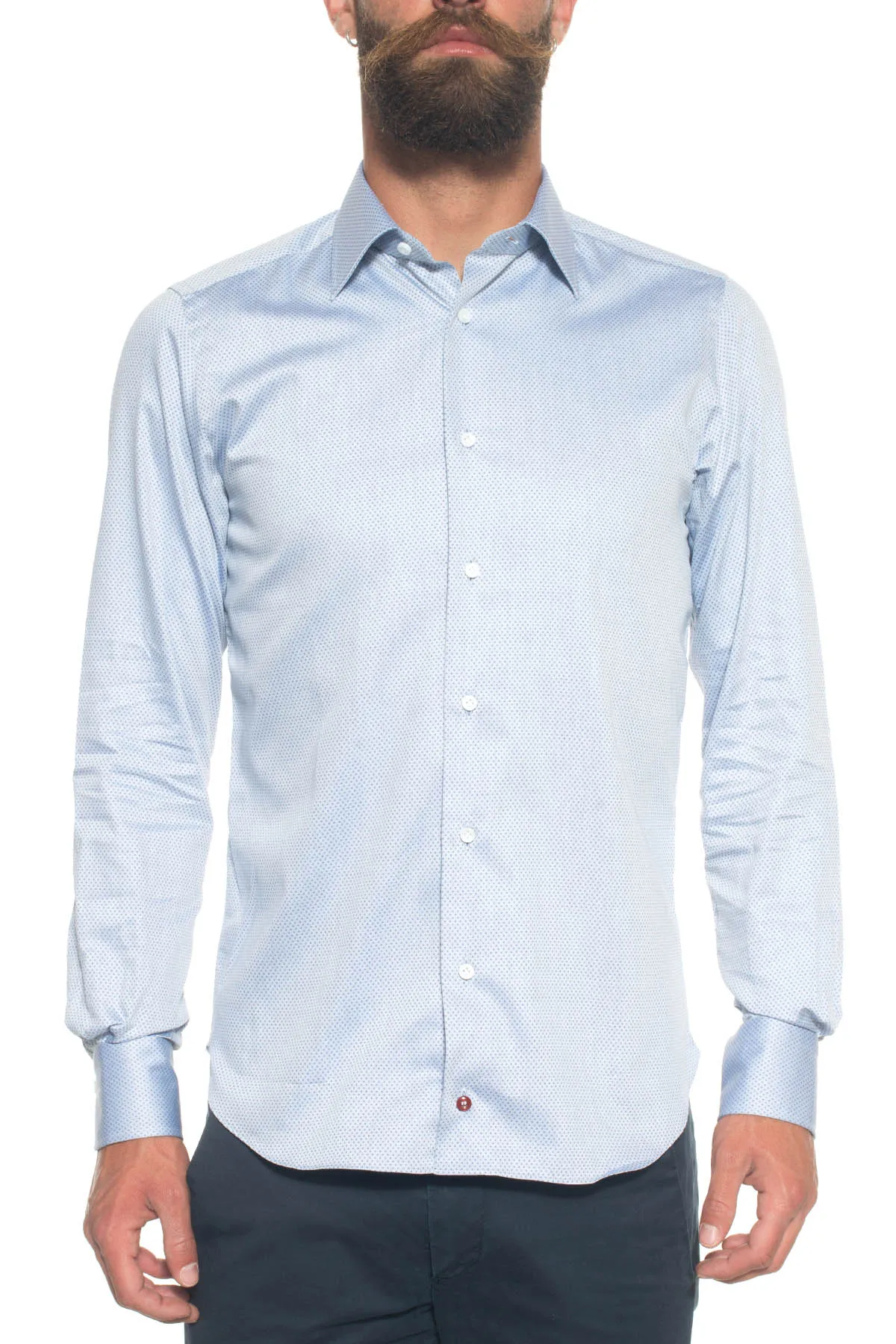 Camicia classica da uomo Grigio Carrel Uomo