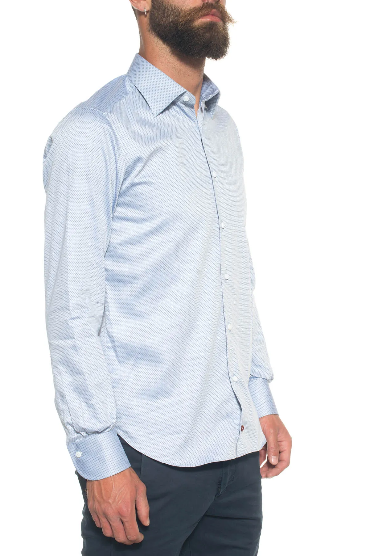 Camicia classica da uomo Grigio Carrel Uomo