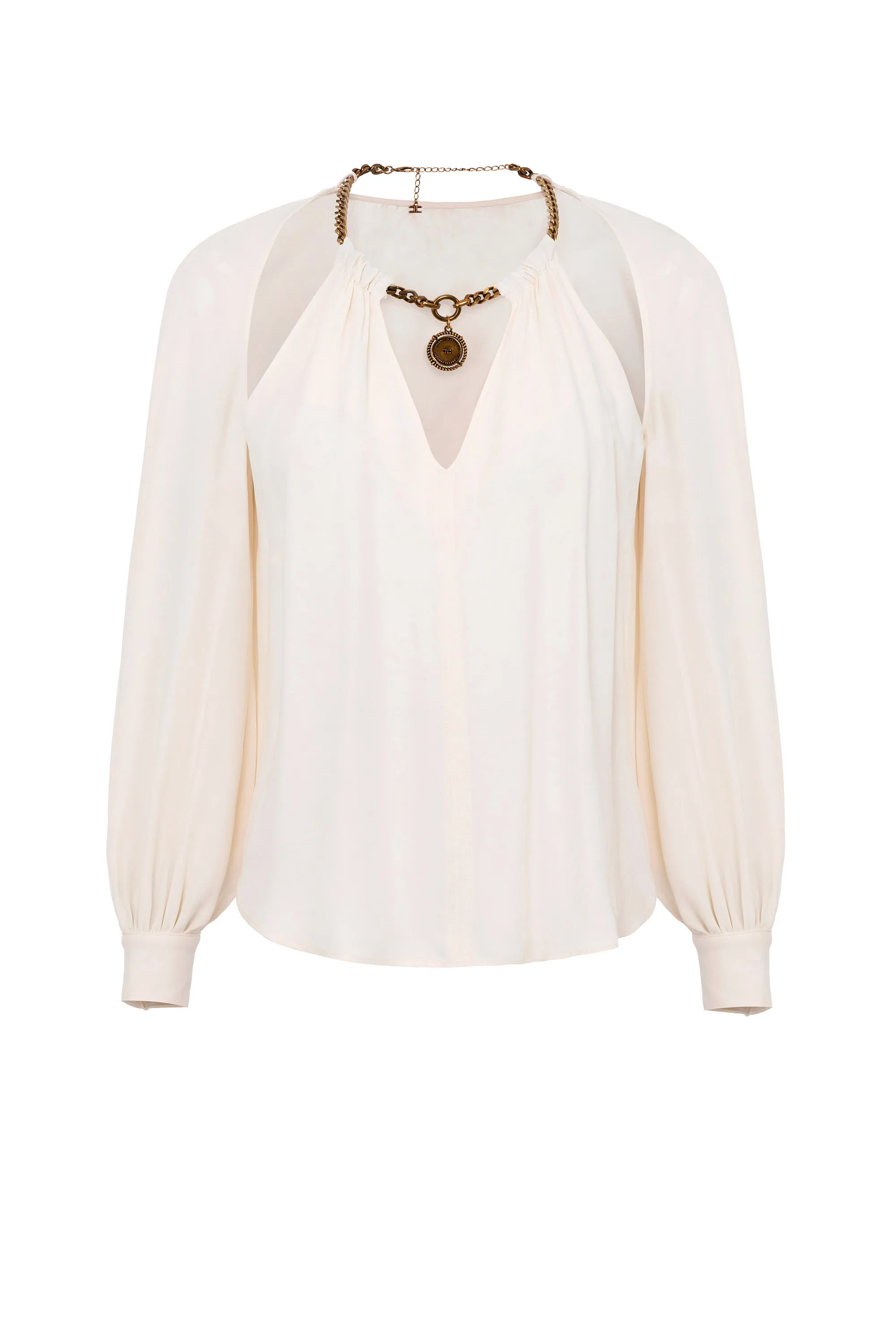 Camicia con collana nello scollo