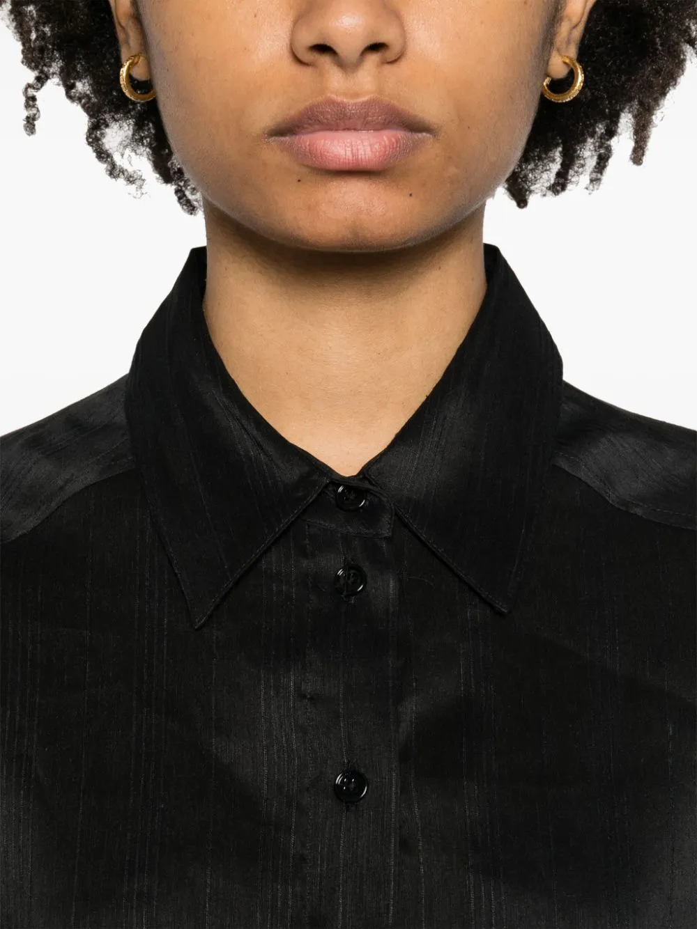 Camicia oversize canisa in nero - donna
