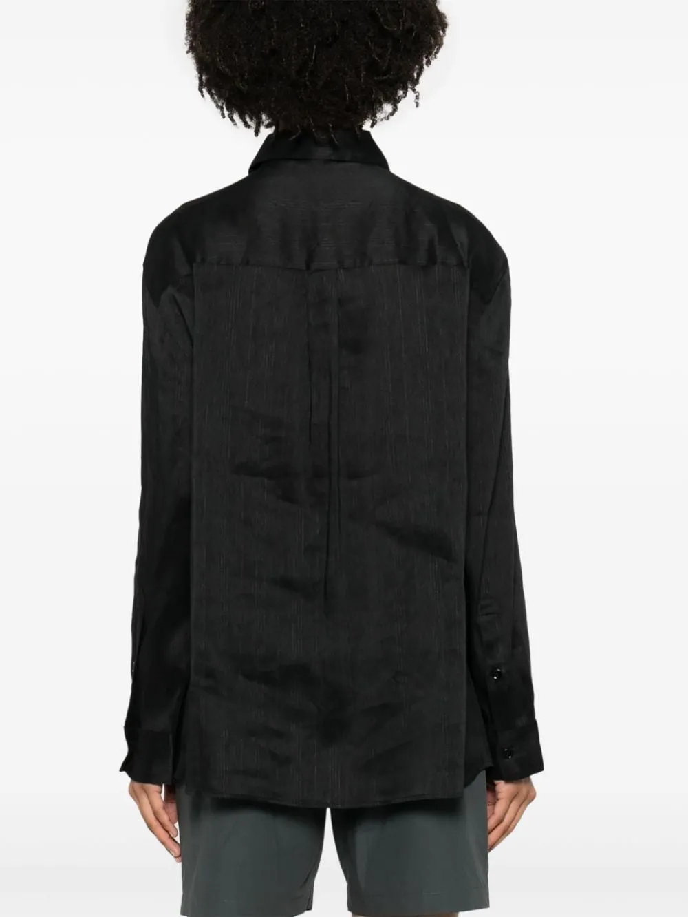 Camicia oversize canisa in nero - donna