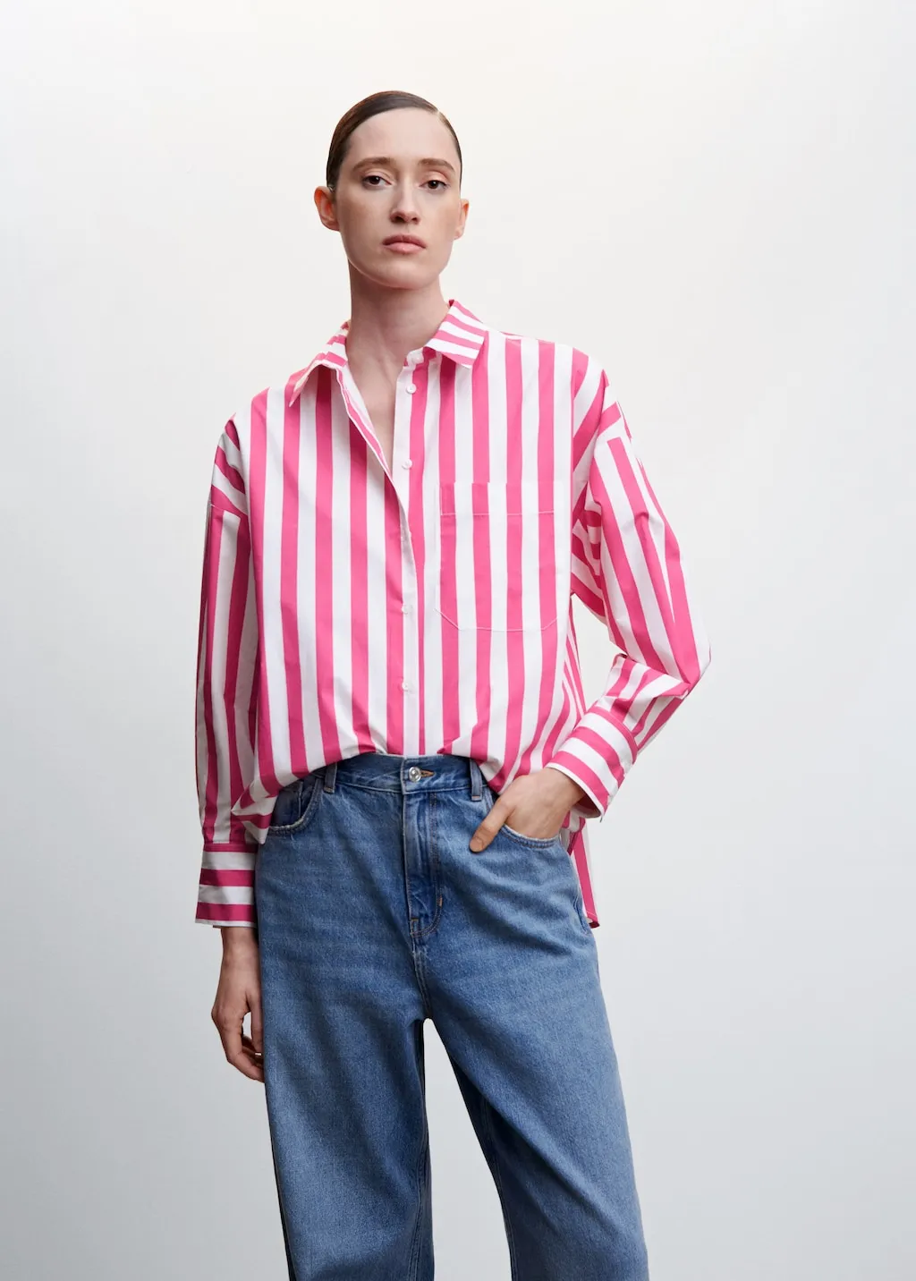 Camicia oversize righe