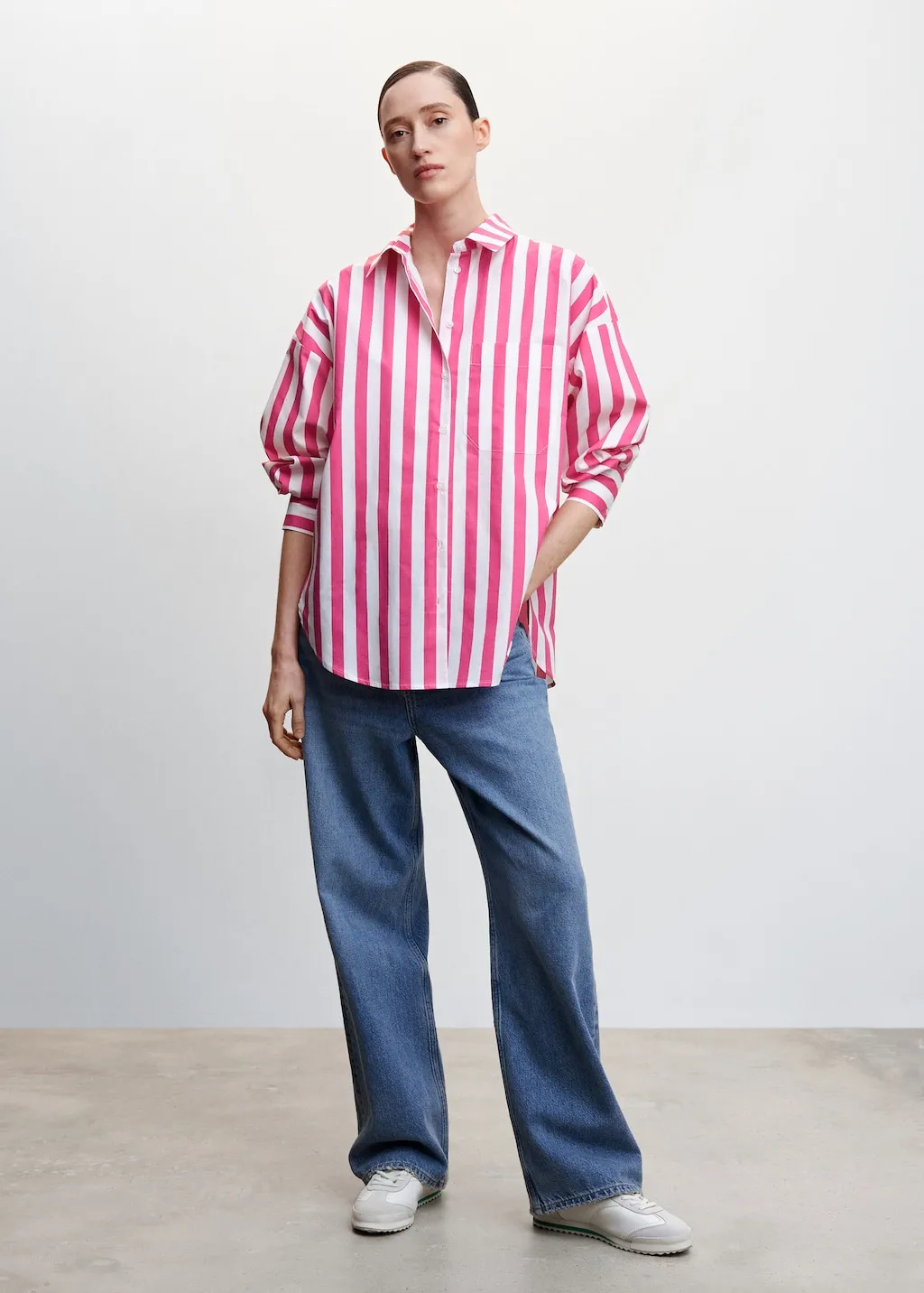 Camicia oversize righe