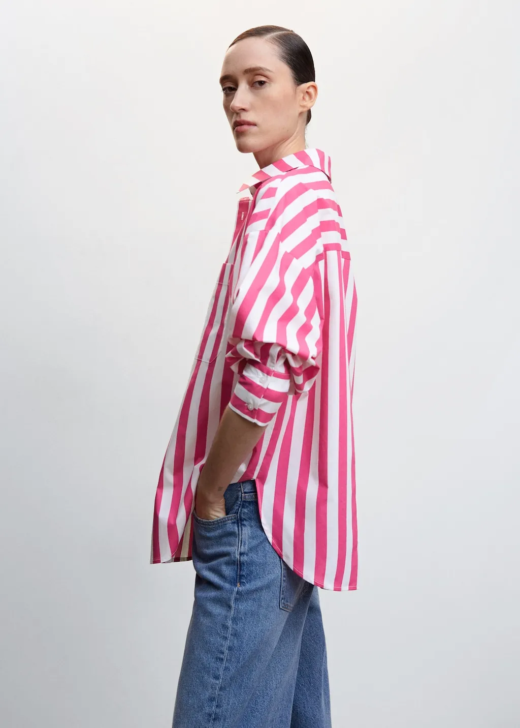 Camicia oversize righe