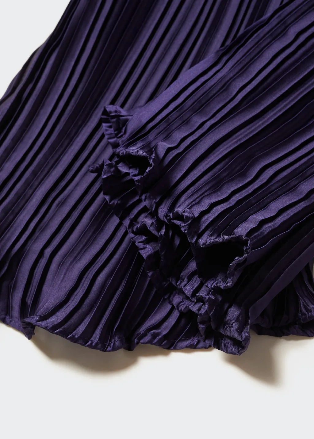 Camicia plissettata satinata