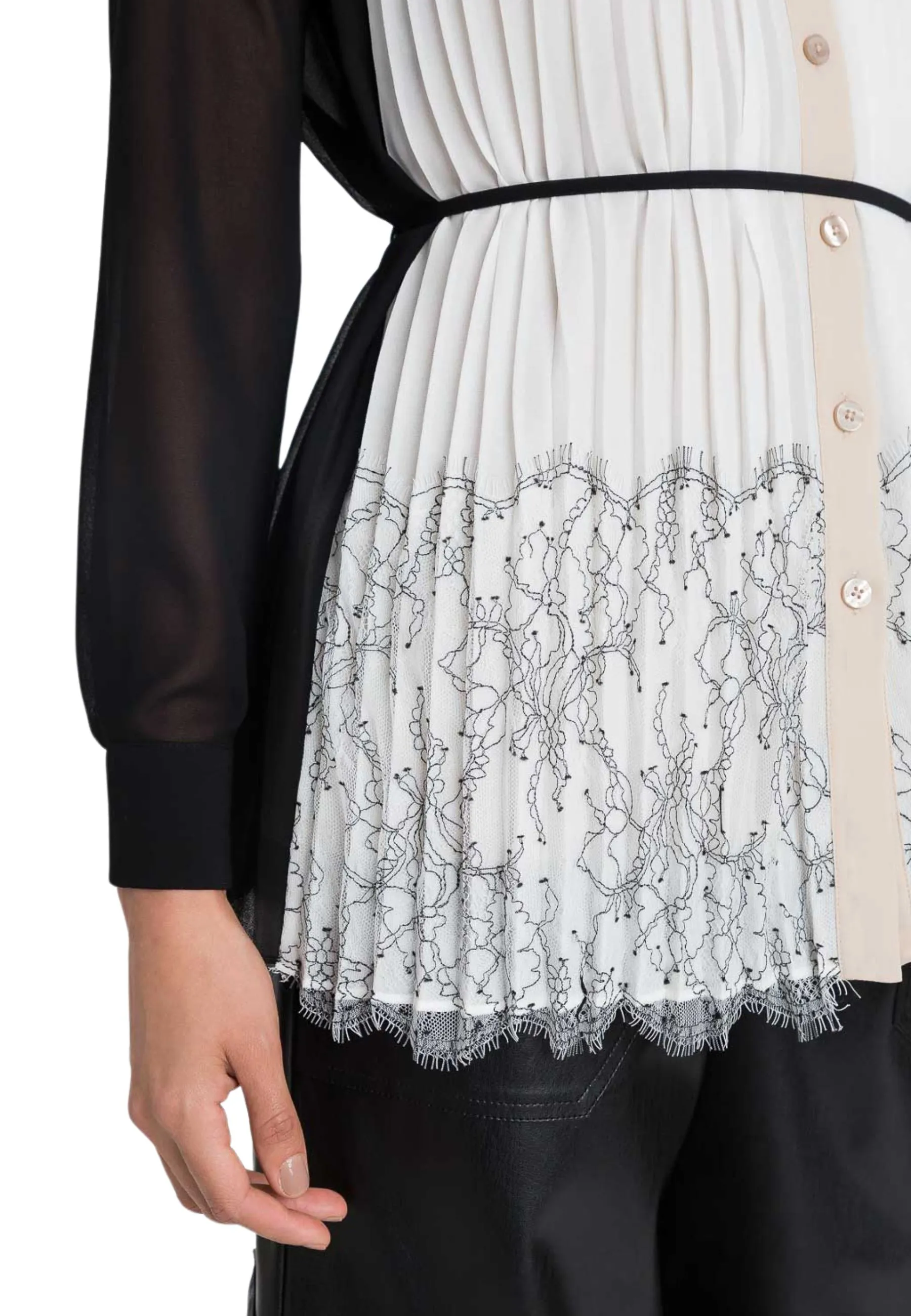 Camicia plissettata