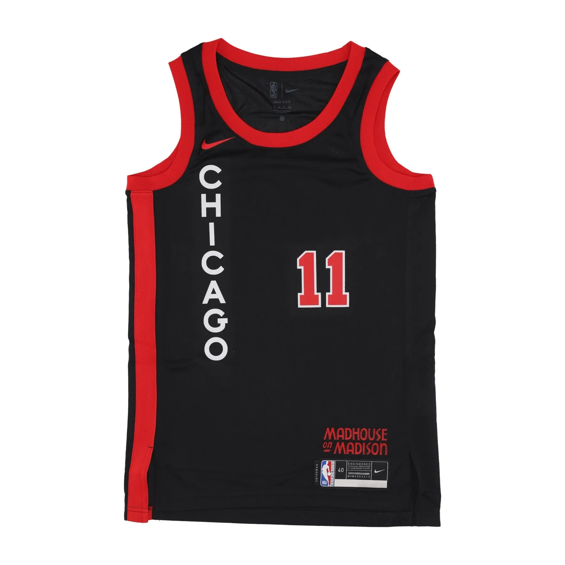 Canotta Basket Uomo Nba City Edition 2023/24 Swingman Jersey No 11 Demar Derozan Chibul Black/university Red
