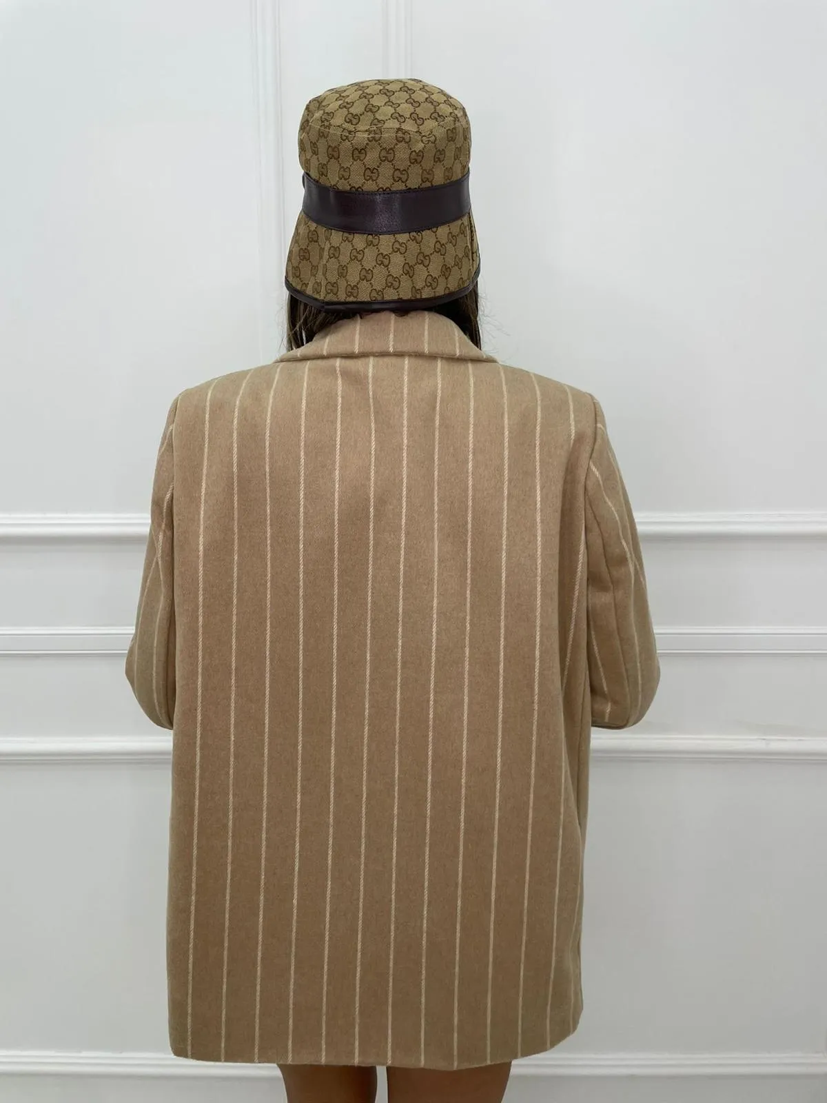 Cappottino in panno fantasia righe