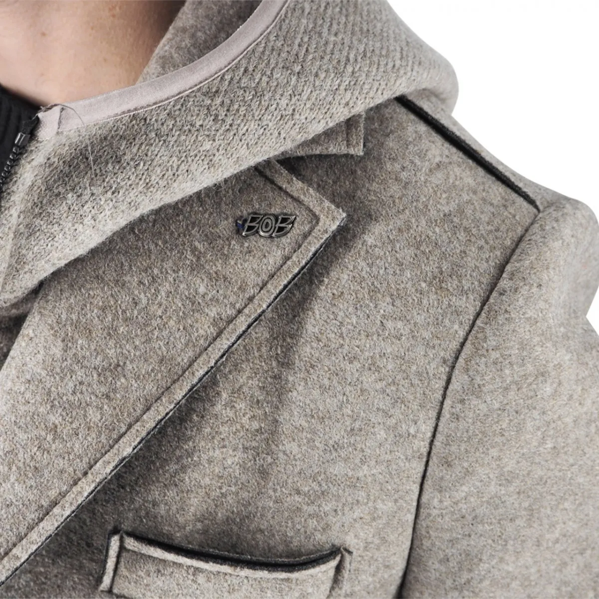 Cappotto Andy Monopetto Con Cappuccio