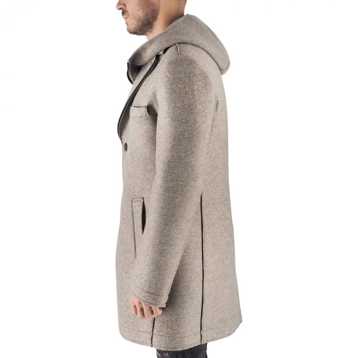 Cappotto Andy Monopetto Con Cappuccio