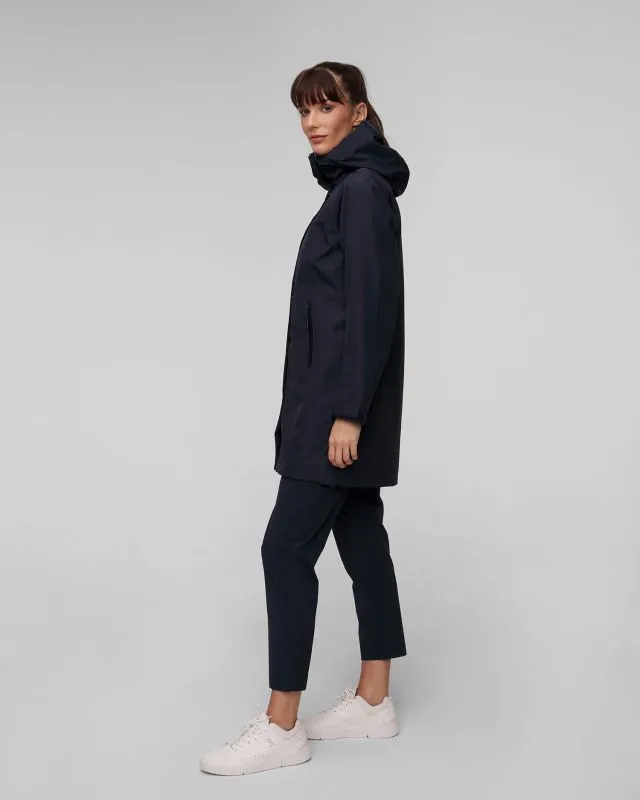 Cappotto blu scuro da donna Helly Hansen Voyage Raincoat