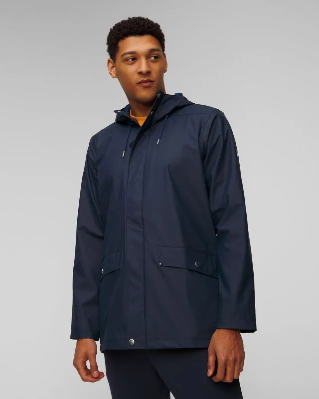 Cappotto blu scuro da uomo Helly Hansen Moss Rain Coat