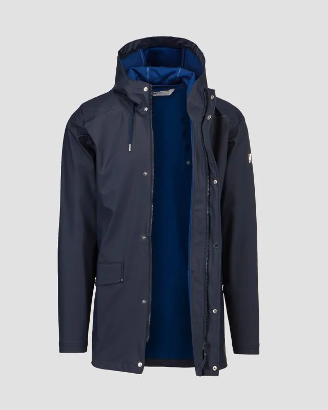 Cappotto blu scuro da uomo Helly Hansen Moss Rain Coat