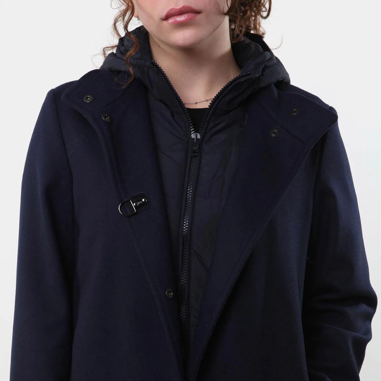 Cappotto Double Front Fay Blu Bambina E Ragazza